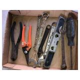Tools, Ridgid wrench, and misc