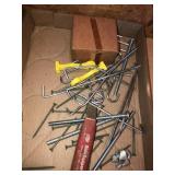 Ace heat gun, screws, misc