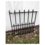 Metal yard gate