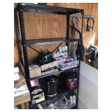 Metal 5 shelf rack lightweight (NOT ITEMS ON IT)
