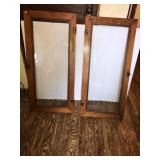 2 Cupboard glass doors 41.5inx19.5in