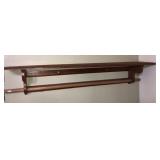 Quilt rack shelf 47inx8in