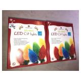2 boxes of LED Christmas lights