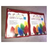 2 boxes of LED Christmas lights