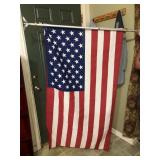 3x5 American flag with aluminum  pole