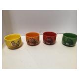 m&m's 4 piece ceramic bowl set 4in