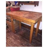 Butcher block table 3ftx2ftx30in and 2inthick