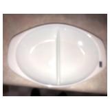 13in divided Pyrex baking dish