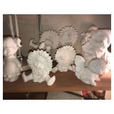 Ceramic bisque several pieces unfired
