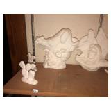 Ceramic bisque Approx 20 pieces unfired