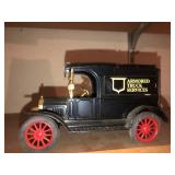 Armored truck metal bank Ertl w/key
