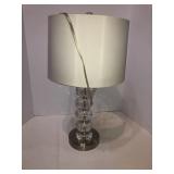 Heavy ornate lamp 23in tall