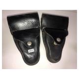 2 leather handcuff pouches Bucheimer