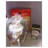 4 cup coffee maker and onion soup cup