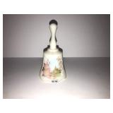 Fenton handpainted bell music box by Cutshaw