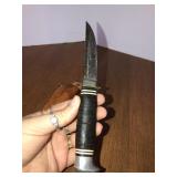 Soligen knife with leather sheath