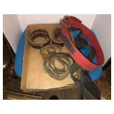 Leather belts and safety harness