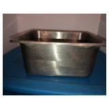 Stainless steel square bowl 12x10x6