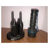 2 cobra walkie talkies (no cord), Ace flashlight