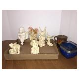 Angel figurines decor, mug, and vase