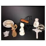 Precious Moments, friends plate, misc decor
