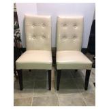 2 side chairs (worn spot on 1 seat)