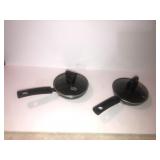 2 single egg pans with lids