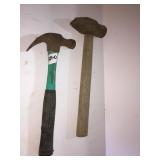 Claw hammer and 2lb sledge