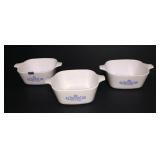 3 Corning ware dishes 22oz (no lids)