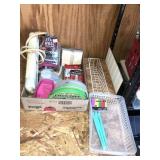 Roll of frog tape, rub and buff, misc