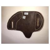 Leather gun holster