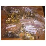 Various empty brass