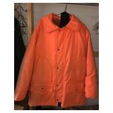 Orange jacket hunting coat and bibs size 42x44