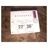 Federal 22 long full box 525rem fire cartridges