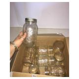 8 assorted canning jars