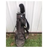 Datrek golf bag and clubs