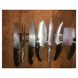 Cleavers, knives, and magnetic wall mount