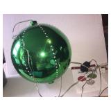 12in green hanging ornament light up