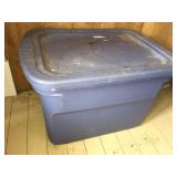 Tote with misc hunting gear
