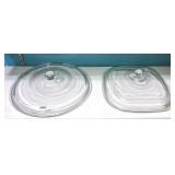 2 Pyrex lids