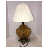Glass ball lamp 22in tall