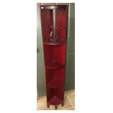 Corner stand with metal doors 56in tall