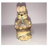 Fenton 2 piece bunny handpainted Marilyn Wagner