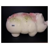 Early 1950s pottery piggy bank *light hairline