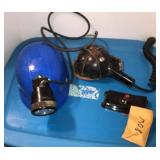 Hunting head light with 2 hard hats