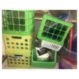 Small plastic crates and plastic wares