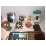 Misc decor, candles, wireless mouse, misc