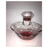 Indiana glass chip and dip bowl set