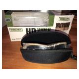 Moultrie HD video glasses in case