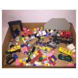 Misc legos, hot wheels, and other